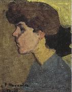 Head of a Woman in Profile (mk39), Amedeo Modigliani